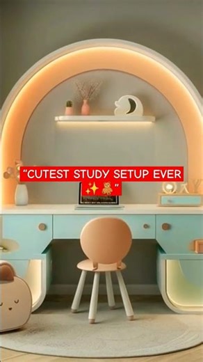 This Kids Study Table Is TOO Cute 😍✨ #shorts #ytshort #study