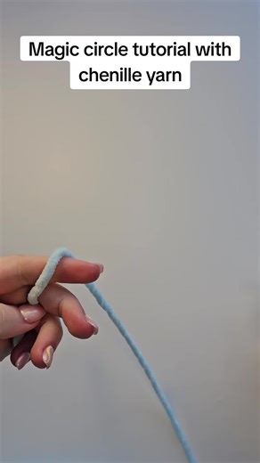 Magic Circle Crochet Tutorial with Chenille Yarn