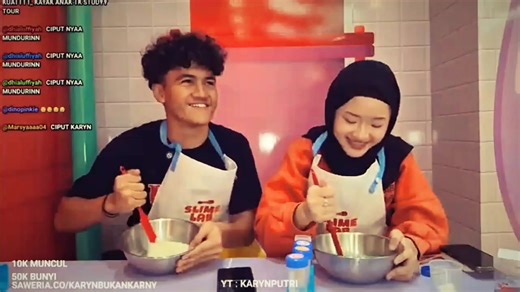 slime date⁉️🤨 @Andro Trinanda @karyn akun baru #fyp #xybca #kadul #couple #karynandro