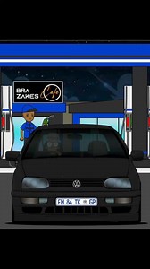 Volkswagen Golf Mk3 🤟🏽 #2danimation #caranimation #automotiveillustration #golfmk3 | Lingzo Creations