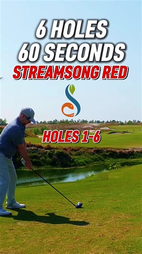 Let’s play a quick 6 holes in 60 seconds at one of the absolute best golf courses in Florida. Streamsong Golf Resort Red Course #golf #golfing #golfvlog