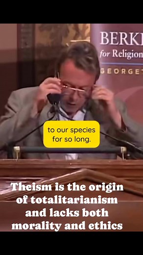 Christopher Hitchens explains how theism lacks morality and ethics, and promotes evils like totalitarianism, slavery, genocide etc. #atheistposts #atheists #atheism #agnostic | Atheism for Better Humanity - A4BH