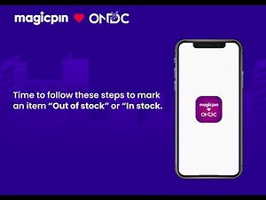 Learn how to manage the menu from magicpin Merchant App