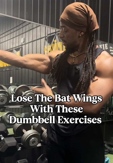 Lose the “Bat Wings” with these Dumbbell Exercises! A lot of women think this spot is impossible to improve, but that is not true. You can build and firm up the muscle underneath this area with the right movements. That is exactly what these exercises are designed to do. Important to remember: these workouts are not spot reducing fat. They are strengthening and shaping the muscle under the area people call “bat wings.” The part that actually reveals that muscle is being in a consistent calorie d