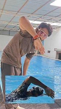 The Proper Way to Swim - Freestyle Swimming Arm Movement 🏊🏻 #swimming #swimmingtechnique #swim