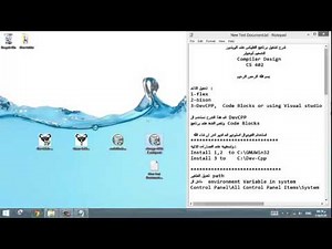 1- setup flex builder , bison compiler and dev c++ compiler