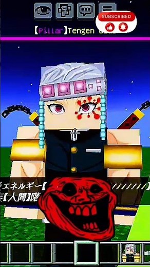 THE‼️BEST🔥Akaza❄️ vs TENGEN🔥 DEMON‼️SLAYER🔥ADDON MOD💯FOR MINECRAFT 1.21.100💯🔥‼️ #minecraft #shorts