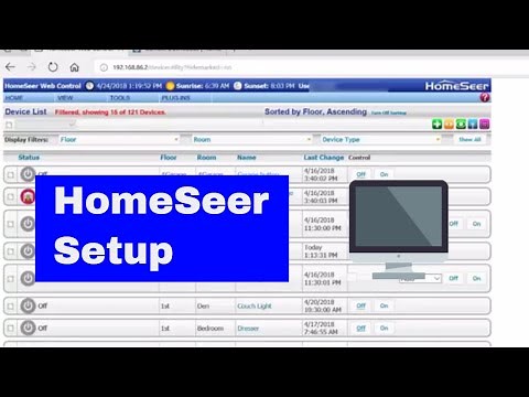 New installation of HomeSeer - Automate your house