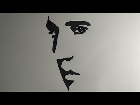 How to draw Elvis Presley EASY | King of Rock and Roll