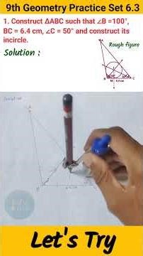 Class 9 Geometry Practice Set 6.3 Question 1 Maharashtra Board