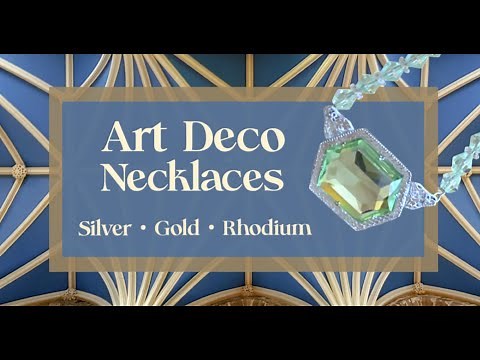 Art Deco Necklaces & Tips to Date White Metal Jewelry