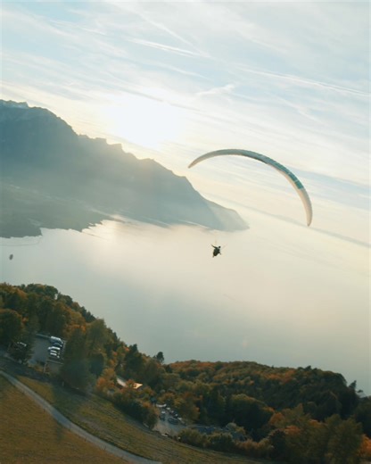 Some paragliding filmed with FPV drone and BMPCC 🚀 #paragliding #nature #drone #cinematic #camera