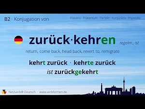 Konjugation des Verb „zurückkehren“ - alle Zeitformen lernen, Übersetzung, Tutorial