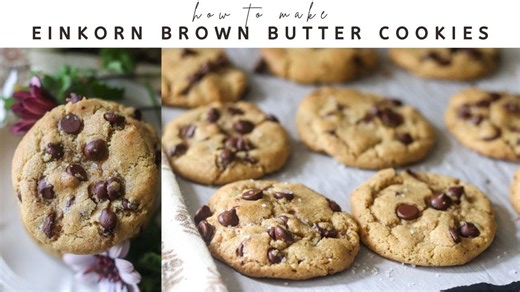 Einkorn brown butter cookies homestead favorite