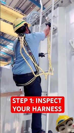 Fall Protection Training – How to Tie Off & Climb Safely (Part 2) #SafetyFirst #HardHatTutorials