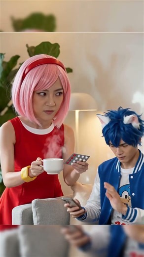 Overprotective Boyfriends be like... 😅#sonic #cosplay#funnyshe