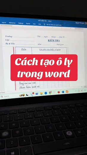 Cách tạo ô lý trong Word và một số mẹo hữu ích