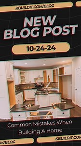 Building a home is an incredible and exciting journey, but that doesn't mean problems and mistakes are easy to run into. Here are several common mistakes to avoid when building a home! www.kbuildit.com/blog/common-mistakes-when-building-a-home DREAM IT || DESIGN IT || KBUILD IT www.kbuildit.com | K-Build