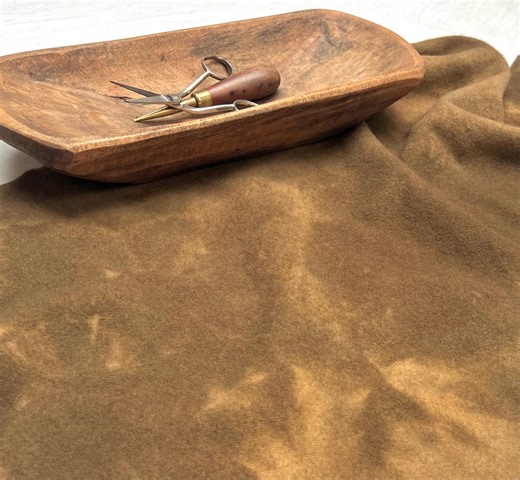 Hand Dyed 100% Wool Fabric: Fat Quarter (16" X 28") Rug Hooking Appliqué and Crafts. JUTE BROWN - Etsy