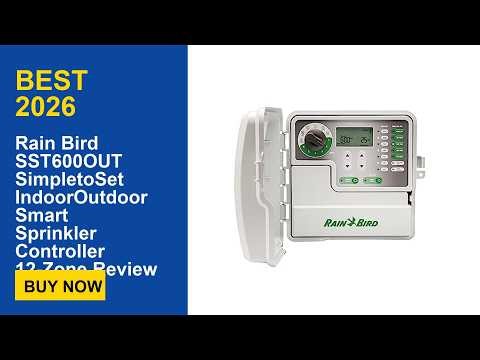 Rain Bird SST600OUT SimpletoSet IndoorOutdoor Smart Sprinkler Controller 12-Zone Review