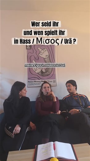Theaterhaus Jena on Instagram: "🎥 INTERVIEW-PART 1/4 – auf unserer Couch! 🎬 Heute starten wir mit dem ersten von vier Interview-Clips mit Ioana Nițulescu, Anna Maria Papaioannou und Florian Thongsap Welsch – drei starke Stimmen aus dem neuen Stück Hass / Μίσος / Ură! 💥🎭 Das Stück basiert auf dem Kultfilm La Haine von Mathieu Kassovitz, nimmt die Themen Hass, Wut, Solidarität und gesellschaftliche Ausgrenzung mit in die Realität von heute und raus aus der Banlieue 🔥 Balanciert zwischen Freun