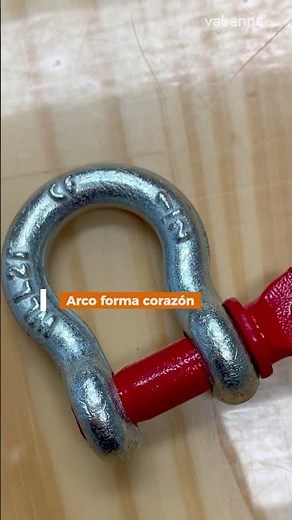 Grillete 1/2 2 toneladas arco corazon galvanizado con perno Vabenne