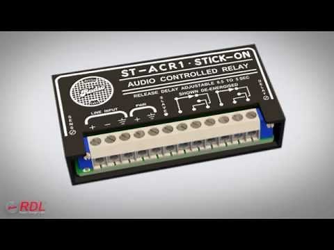 RDL ST-ACR1 Line-Level Audio Controlled Relay - 0.5 to 5 s