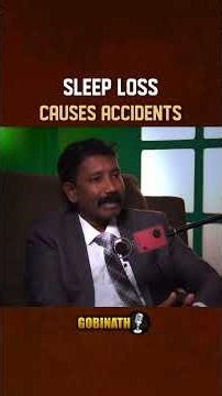 Lack of Sleep Causes Road Accidents | Shocking Statistics | Gobinath #shorts