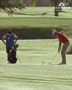 38K views · 6.8K reactions | Thanks to his years of experience, Rickie Fowler doesn't just advise on how to take an approach shot - he can demonstrate it, too. | Farmers Insurance | Facebook