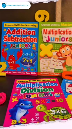 1.3K views | Make addition, subtraction, multiplication & division FUN! ✨ Perfect activity books to boost confidence and sharpen basics. Kids learning, math skills, learn with fun, educational books, Montessori Books, Paramount Books, Books, Children #kidslearning #mathskills #montessoriathome #learningmadefun #educationalbooks #paramountbooks #mathpractice #bookreels #ıgreels | Paramount Books | Facebook