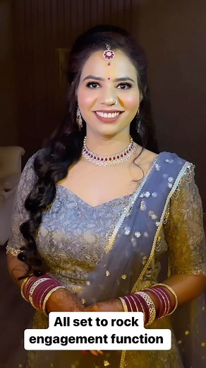 Engagement makeup look before and after ☎️8765828029 #engagement #makeupideas #makeuplife #makeuplooks | Richa Trehan Makeup