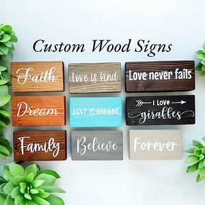 Custom Quote Wood Sign: Rustic Farmhouse Home and Office Decor - Etsy