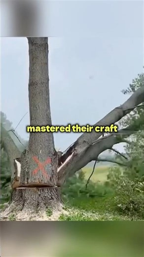 This is why tree cutting should always be left to a professional | #funny #viral