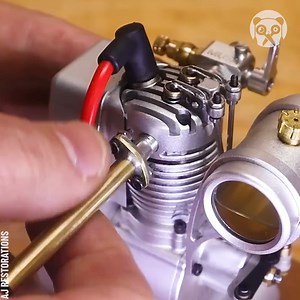 1.1M views · 5.8K reactions | Assembling a tiny vintage 4-stroke engine Partner: AJ | Crafty School | Facebook