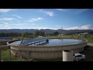 Secondary settling tanks and flow divison box