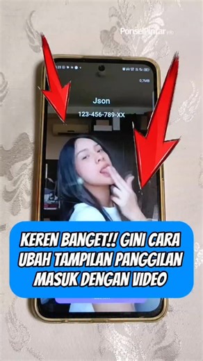 4K views · 1.8K reactions | Keren banget!! Gini cara ubah tampilan panggilan masuk dengan video #trikandroid #tipsdantrik #android #tutorial #fyp | Ponsel Pintar info | Facebook