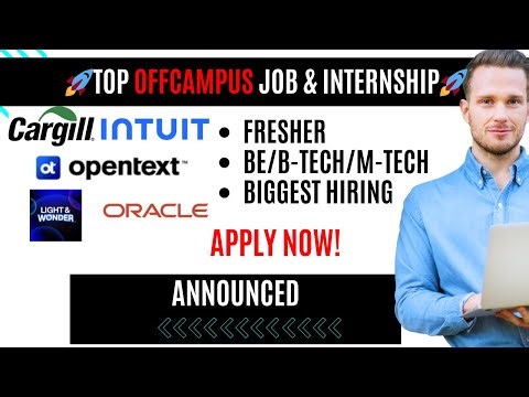 Top Software Engineer Jobs 2025 | Cargill, OpenText, Light & Wonder, Intuit, Oracle | Fresher Hiring