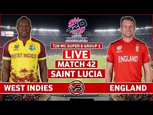 ICC T20 World Cup 2024 Live: England vs West Indies Live | ENG vs WI Live Scores & Commentary
