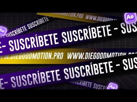 👉 Animated sticker-style typography in After Effects | Creative Motion Graphics | Diegood Motion