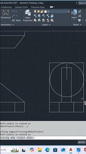 Orthographic Projection Autocad Drawing/Autocad Tutorial/2d Drawing/Autocad and Solidwork Design