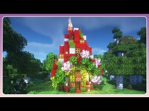 How to build a Mushroom House in Minecraft 🍄🌿 | Easy Fairy House Tutorial for Survival