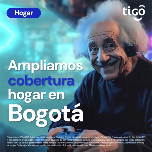 ¡Ampliamos la cobertura Hogar de Tigo en Bogotá! Lleva 500 Megas de internet desde solo $68.200. Pásate a Tigo 💙💙💙 | Tigo Colombia