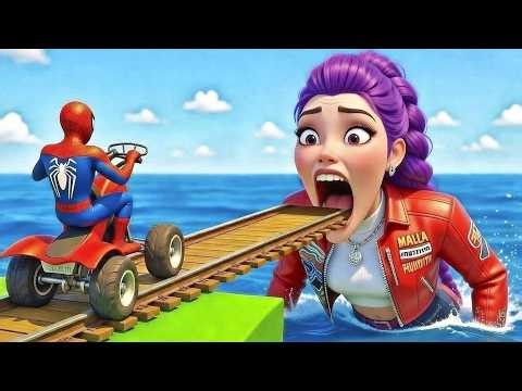 SPIDER-MAN against RUMI Ride on Motorcycle STUNT FUNNY MOMENTS | GTA 5 MULTIVERSE