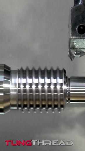 Tungaloy Corporation（タンガロイ） on Instagram: "Our extensive selection of high-performance TungThread thread turning solutions makes it possible to produce high-quality threads in all profiles and pitches, which span from close-tolerant threads of small and miniature parts, standard threads performed with CNC machines to leak-proof connections of OCTG tubing, casing, and coupling products🔩 For more information about TungThread 👇 https://tungaloy.com/product/turning/tungthread/ 自動盤の精密ねじ切り加工から大型旋盤の
