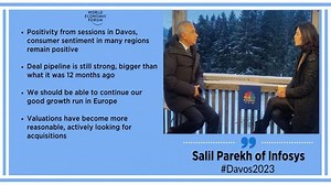 Davos 2023 | Infosys sees growth prospects on digital, cloud projects and cost efficiency - CNBC TV18