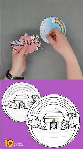 Noah's Ark Rainbow Covenant Wheel Craft