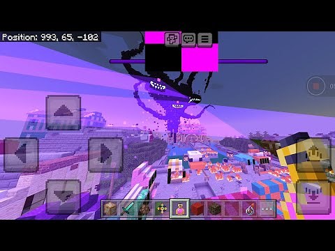 Summoning wither storm at endercon mcsm map (MCSM recreation addon)