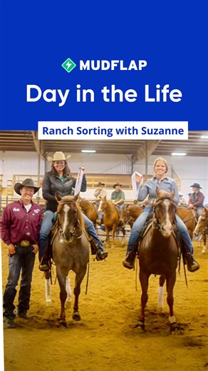 Mudflap on Instagram: "Spend the day with Suzanne going ranch sorting—and saving on fuel with Mudflap along the way. 🏇💰 #mudflapapp #ranchsorting #rodeo #fuel #rig"
