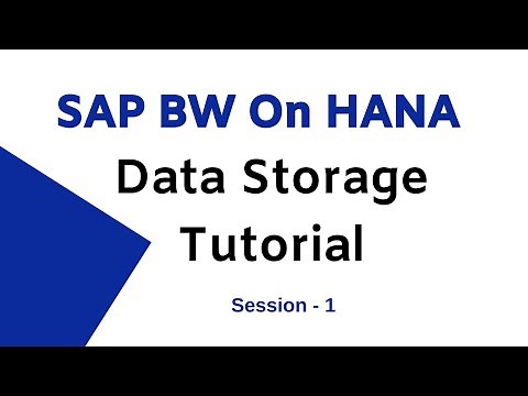 SAP BW On Hana Data Storage Tutorial | SAP BW On Hana Data Management - 1