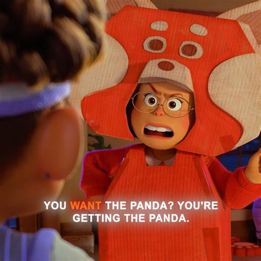 Mei became a red panda for her friend.#shorts #shortvideo #viral #youtubeshorts #edit